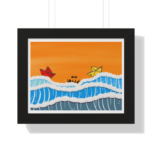 Paper Wave - Digital Print (Framed)