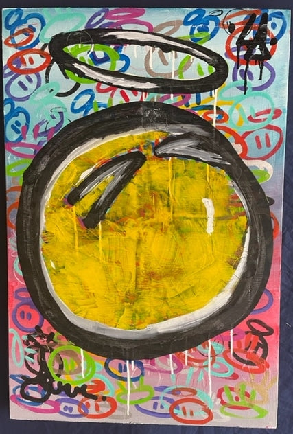 Angels....24x36 Acrylic, Oil, and Ink painting